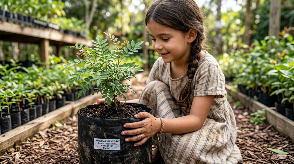 Distribuição de mudas em Anápolis incentiva reciclagem e arborização